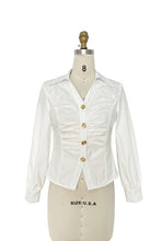 Load image into Gallery viewer, LR white crunch shirt gold bottoms