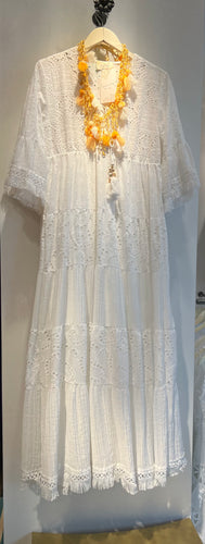 Lc Boho white maxi dress