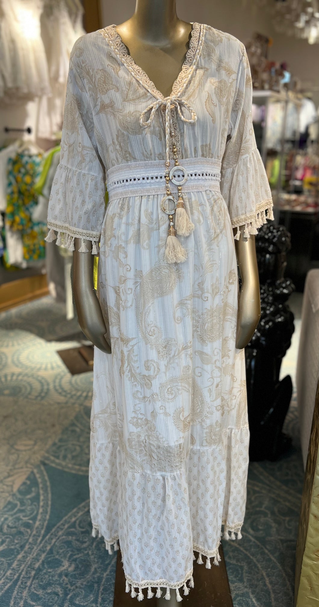 Lc long boho dress gold 6061 It Girl PR Lc long boho dress gold 6061 It Girl PR
