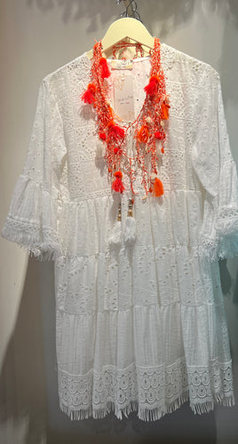 Lc Boho white dress