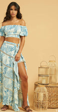 Load image into Gallery viewer, Z Kerala 2pcs skirt set blue