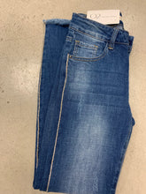 Load image into Gallery viewer, Rhinestone Line Blue Jean