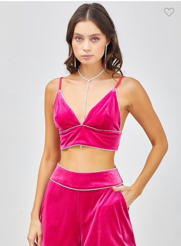 Db velvet crop top