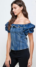 Load image into Gallery viewer, Jeans off shoulder top