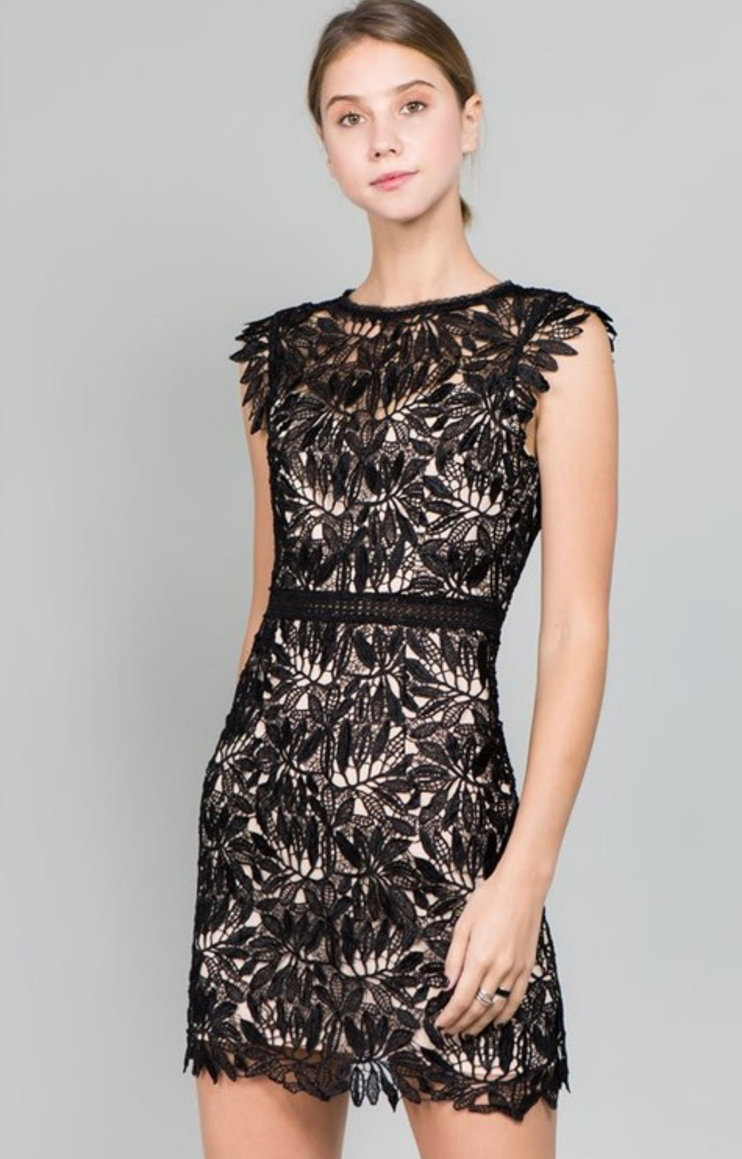 M Lace black dress