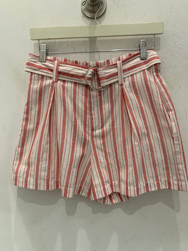 Stripe cotton shorts