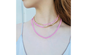 Og enamel paper clip chain