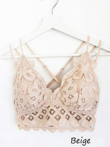 A lace bralette