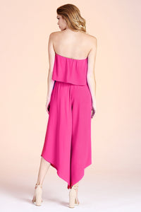 Tyche Magenta Asymmetric Jumpsuit