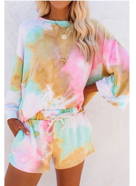 Tie dye loungewear set