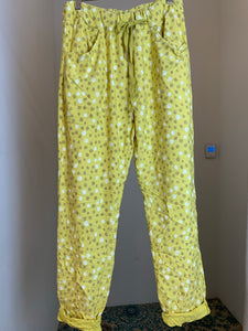 Yellow dots joggers