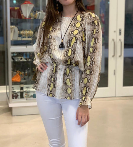 Snake Print Top
