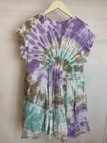 Tie dye dress made in italy