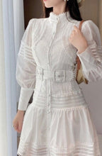 Load image into Gallery viewer, Megan  beautiful lace trim dress