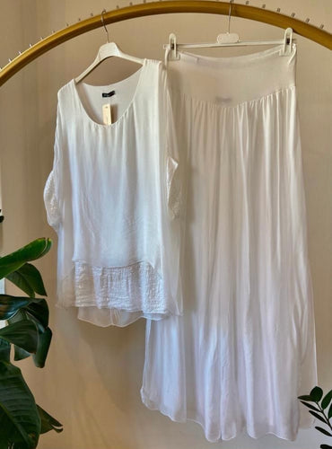 Lc silk tunic with sequence