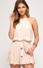 Load image into Gallery viewer, Jacquard satin cami romper