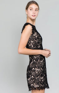 M Lace black dress