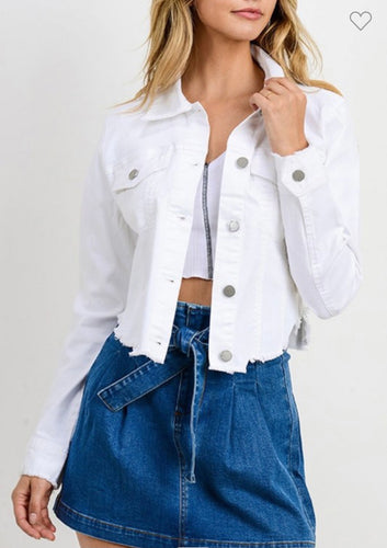 White jeans  jacket