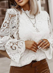 Lace white top