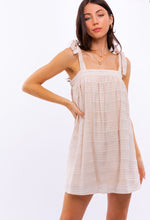 Load image into Gallery viewer, Le sleeveless Ivory mini dress