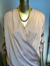 Load image into Gallery viewer, Wrap Around Satin Blouse
