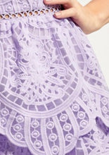 Load image into Gallery viewer, M Lavander scallops lace dress