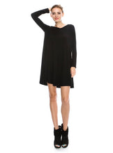 Load image into Gallery viewer, Black basic dress