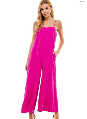 T flowy magenta jumpsuit