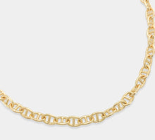 Load image into Gallery viewer, Og  ank155gd 14” choker,gold plated mariner link with lobster clssp