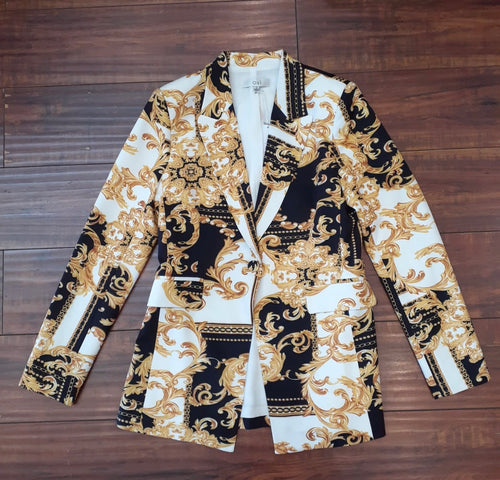 O ancient mix print  blazer