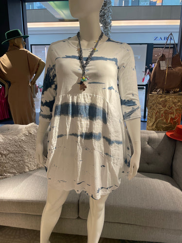 Ob tie dye /linen dress