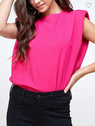 Fushia muscle top
