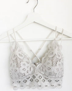 A lace bralette