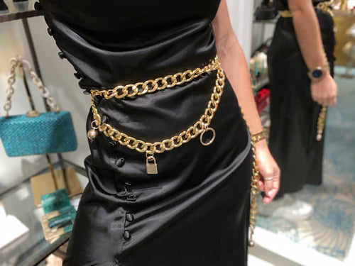 Charms chain belt