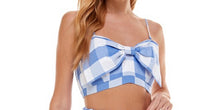 Load image into Gallery viewer, T gingham print crop top