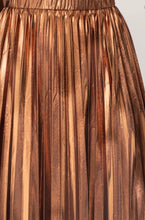 Load image into Gallery viewer, S metallic pleats skirt