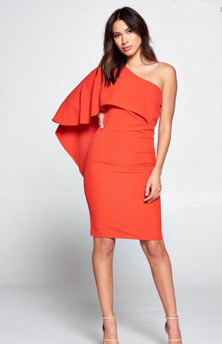 One shoulder dress