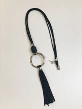 Load image into Gallery viewer, Circle &amp; Tassel Necklace