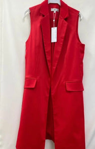 O Long vest red