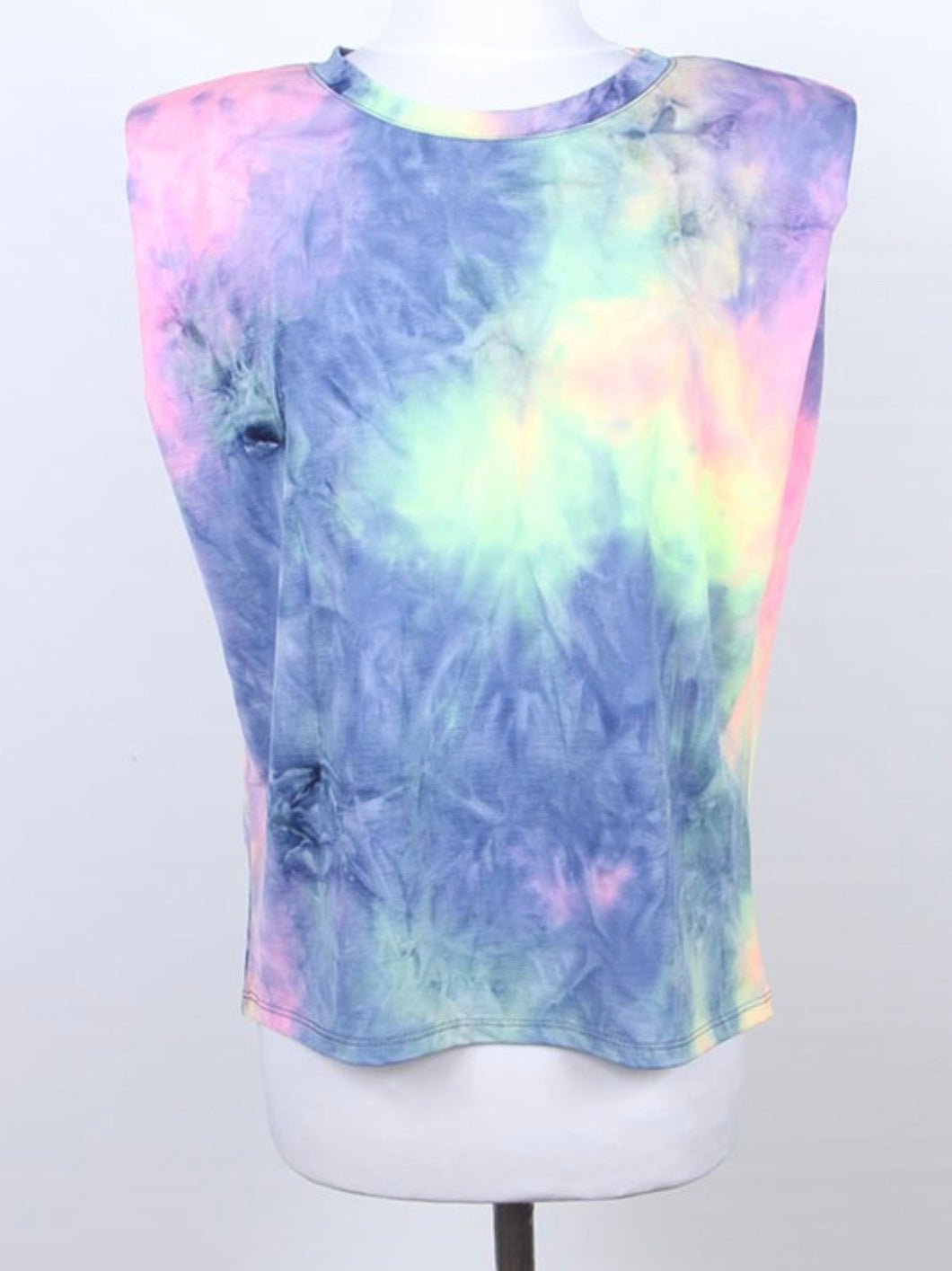 Tie dye bright color muscle top