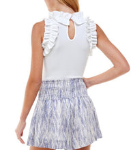 Load image into Gallery viewer, T white ruffles body suit in white