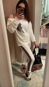 Amo leopard heart loungewear