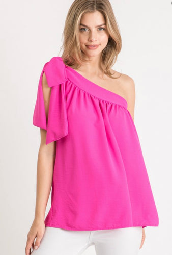 J one shoulder top