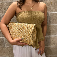 Load image into Gallery viewer, Bc Gayle wicker clutch