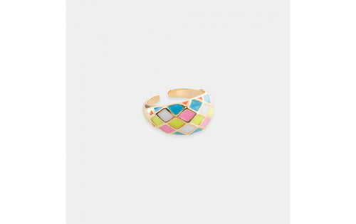 Og multicolor enamel ring