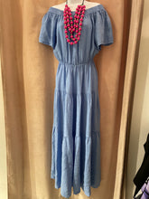 Load image into Gallery viewer, Lc Linen off shoulder maxi dress