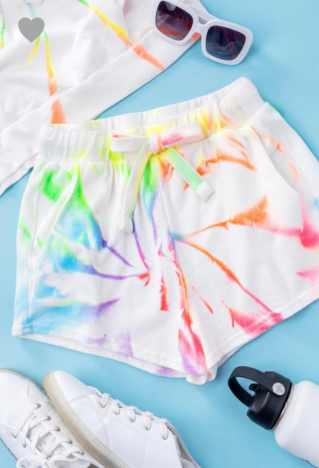 Tie dye shorts