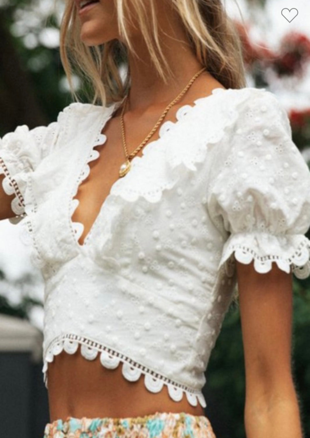 A boho beautiful lace top