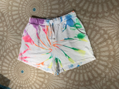 Tie dye shorts loungewear