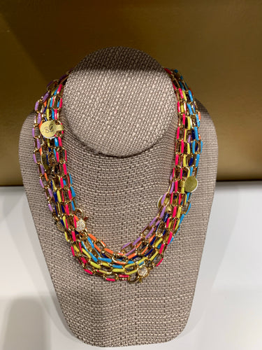 Og enamel complete chain with gold